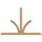 Ekena Millwork Richland Timber Gable Bracket, Western Red Cedar, 108"W x 72"H x 5 1/2"D x 5 1/2"F, 16/12 Pitch GBW108X72X0606RIC00SWR - alternate 1